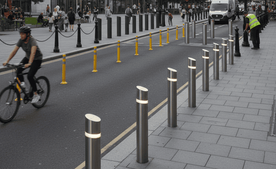 Bollards Unsung Heroes of Traffic Safety and Pedestrian Protection